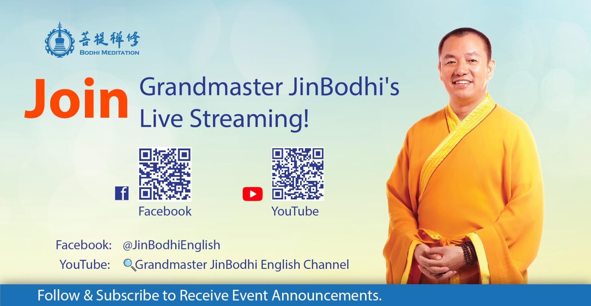 Join Grandmaster JinBodhi Online!