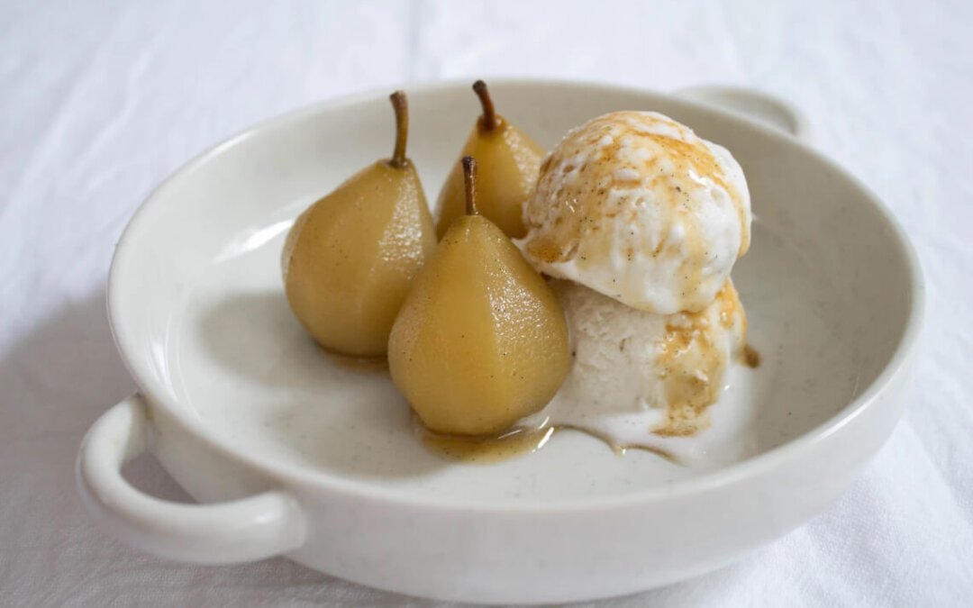 Honey-Poached Pears